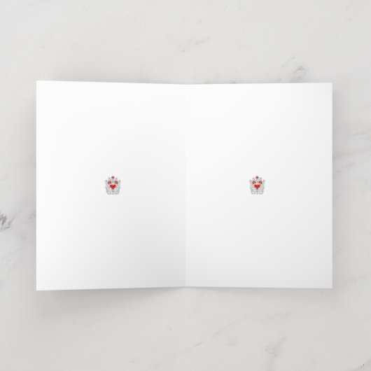 Floral Butterfly Mandala | Paarse Boho Art Design Folie Wenskaart (Binnenlaag)