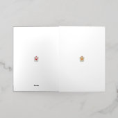 Floral Butterfly Mandala | Paarse Boho Art Design Folie Wenskaart (Buiten Laag)