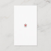 Floral Butterfly Mandala | Paarse Boho Art Design Informatiekaartje (Achterkant)