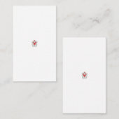 Floral Butterfly Mandala | Paarse Boho Art Design Informatiekaartje (Voorkant / Achterkant)