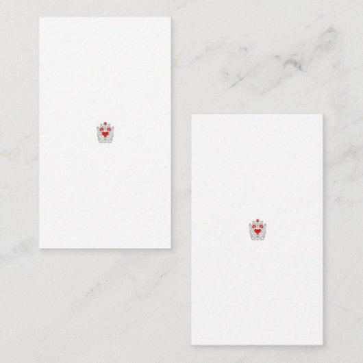 Floral Butterfly Mandala | Paarse Boho Art Design Informatiekaartje (Voorkant / Achterkant)