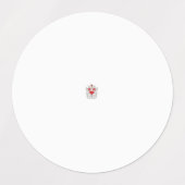 Floral Butterfly Mandala | Paarse Boho Art Design Labels (Design 2)