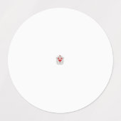 Floral Butterfly Mandala | Paarse Boho Art Design Labels (Design 1)