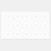 Floral Butterfly Mandala | Paarse Boho Art Design Labels (Vel)