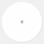 Floral Butterfly Mandala | Paarse Boho Art Design Ronde Sticker (Voorkant)