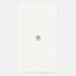 Floral Butterfly Mandala | Paarse Boho Art Design Servet