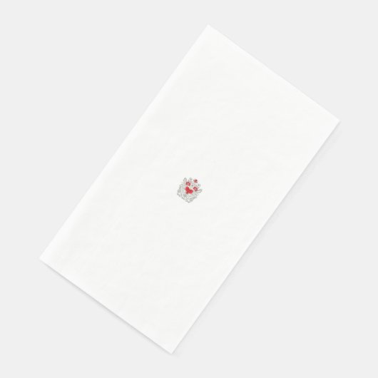 Floral Butterfly Mandala | Paarse Boho Art Design Servet (Hoek)