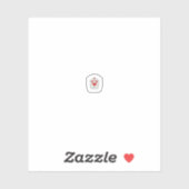 Floral Butterfly Mandala | Paarse Boho Art Design Sticker (Vel)