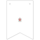 Floral Butterfly Mandala | Paarse Boho Art Design Vlaggetjes (Eerste vlag)