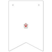 Floral Butterfly Mandala | Paarse Boho Art Design Vlaggetjes (Derde vlag)