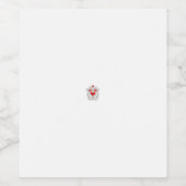 Floral Butterfly Mandala | Paarse Boho Art Design Wijn Etiket (Enkel label)