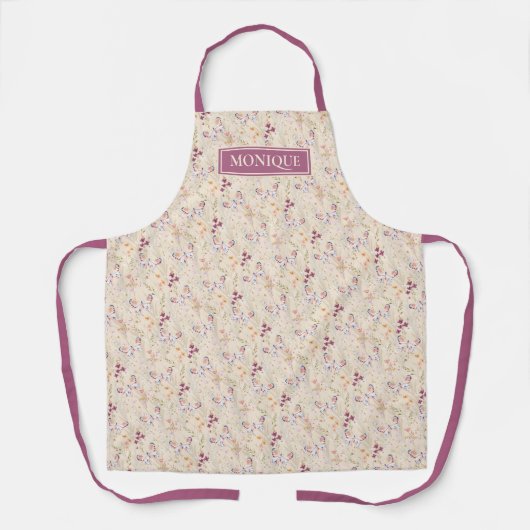 Floral Butterfly Monogramed Schort (Voorkant)