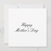Floral Butterfly Mother's Day Personalized Card Kaart (Achterkant)