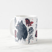 Floral Butterfly Mug – Spring Vibes Koffiemok (Voorkant links)