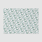 Floral Butterfly Patroon Tissuepapier (Voorkant)