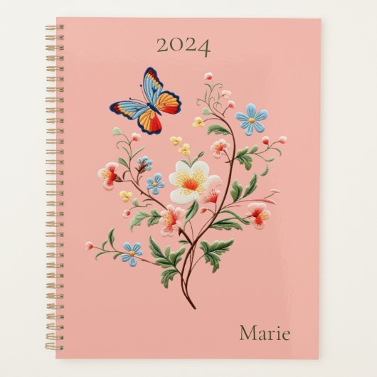 Floral Butterfly Planner (Voorkant)