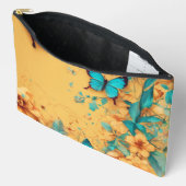 Floral Butterfly Print Accessoirezak - Stijlvol Etui (Open)