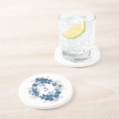 Floral Butterfly Sandstone Coaster Zandsteen Onderzetter (Zijkant)