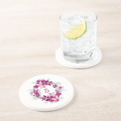Floral Butterfly Sandstone Coaster Zandsteen Onderzetter (Zijkant)