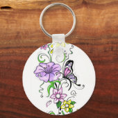 Floral Butterfly Sleutelhanger (Voorkant)