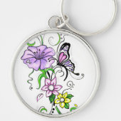 Floral Butterfly Sleutelhanger (Voorkant)