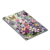 Floral Butterfly Spiral Foto Notitieboek (Rechterzijde)