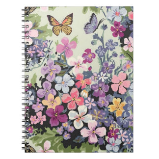 Floral Butterfly Spiral Foto Notitieboek