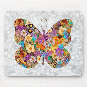 Floral Butterfly  stijl Muismat
