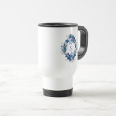Floral Butterfly Travel Mug Reisbeker (Voorkant rechts)