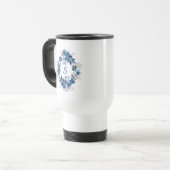 Floral Butterfly Travel Mug Reisbeker (Voorkant links)