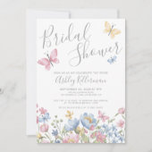 Floral Butterfly Vrijgezellenfeest Kaart (Voorkant)