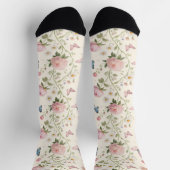 Floral Butterfly Watercolor Socks Sokken (Top)