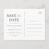 Floral Butterfly Wedding Save the Date Briefkaart (Achterkant)