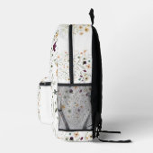 Floral & Butterfly, Whimsical Garden-Inspired Bedrukte Rugzak (Rechts)
