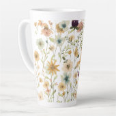Floral & Butterfly, Whimsical Garden-Inspired Latte Mok (Linkerhoek)