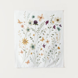 Floral & Butterfly,  Whimsical Garden-Inspired  Wandkleed