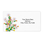 Floral Butterfly White Labels (Voorkant)