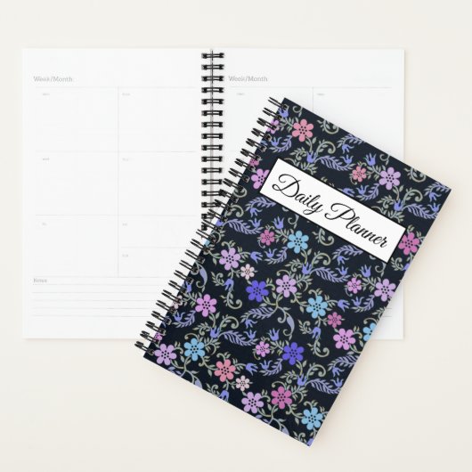 Floral Button Daily Planner (Display)