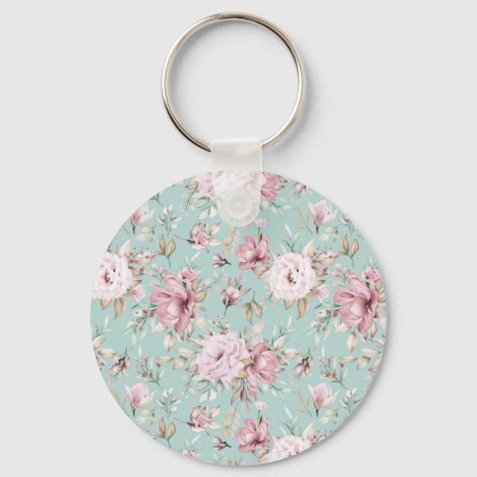 Floral Button Sleutelhanger (Voorkant)