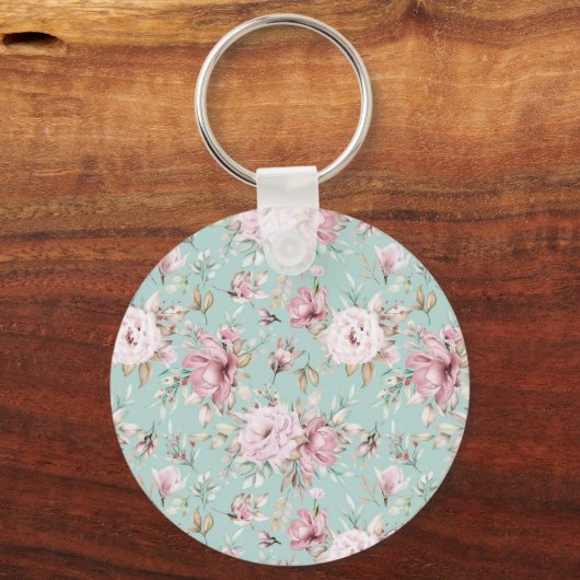 Floral Button Sleutelhanger (Voorkant)