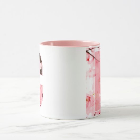 Floral C Initial Mug | Personalized Name & Traits Mok (Midden)