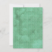 Floral Cactus Baby shower Uitnodiging (Achterkant)