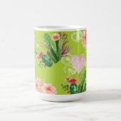 Floral Cactus Elegant Koffiemok (Center)