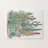 Floral Cactus Legpuzzel (Horizontaal)