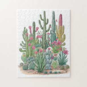 Floral Cactus Legpuzzel