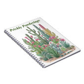 Floral Cactus Notitieboek (Rechterzijde)