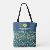 Floral Cactus Pattern Custom Pickleball Paddle Tote Bag (Achterkant)