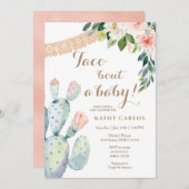 Floral Cactus Taco ‘Bout a Baby Pampas Grass Kaart (Voorkant / Achterkant)