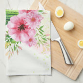 Floral Cactus Theedoek (Quarter Fold)