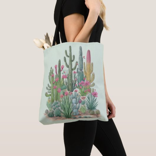 Floral Cactus Tote Bag (Dichtbij)
